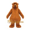 Brown Bear Mascot Costume with Custom Logo Brown Bear Mascot Costume with Custom Logo