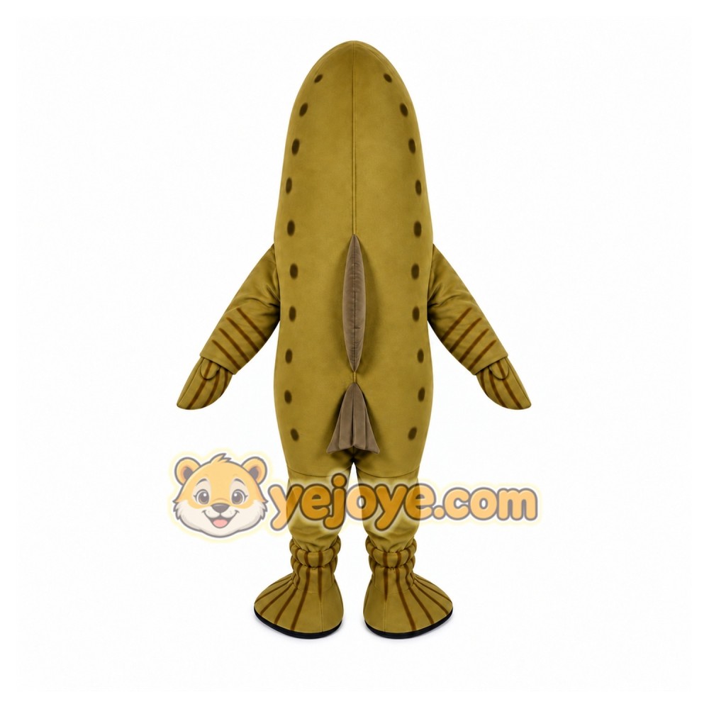 Brown Fish Mascot Costume with Custom Logo Brown Fish Mascot Costume with Custom Logo
