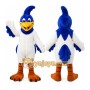Blue Bird Mascot Costume with Custom Logo