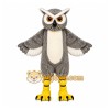 Gray Owl Mascot Costume with Custom Logo Gray Owl Mascot Costume with Custom Logo