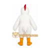 White Chicken Mascot Costume with Custom Logo White Chicken Mascot Costume with Custom Logo