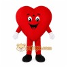 Red Heart Mascot Costume with Custom Logo