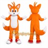 Orange Fox Mascot Costume with Custom Logo Orange Fox Mascot Costume with Custom Logo