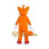 Orange Fox Mascot Costume with Custom Logo Orange Fox Mascot Costume with Custom Logo