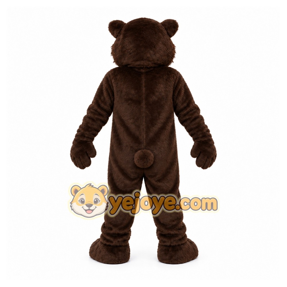 Brown Bear Mascot Costume with Custom Logo Brown Bear Mascot Costume with Custom Logo