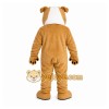 Tan Dog Mascot Costume with Custom Logo
