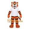 Orange Tiger Mascot Costume with Custom Logo Orange Tiger Mascot Costume with Custom Logo