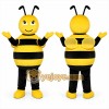 Yellow Bee Mascot Costume with Custom Logo Yellow Bee Mascot Costume with Custom Logo