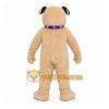 Tan Dog Mascot Costume with Custom Logo