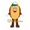 Brown Taco Mascot Costume with Custom Logo Brown Taco Mascot Costume with Custom Logo