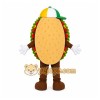 Brown Taco Mascot Costume with Custom Logo Brown Taco Mascot Costume with Custom Logo