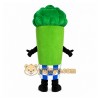 Green Broccoli Mascot Costume with Custom Logo Green Broccoli Mascot Costume with Custom Logo