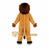 Brown Lion Mascot Costume with Custom Logo