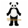 Black Panda Mascot Costume with Custom Logo Black Panda Mascot Costume with Custom Logo