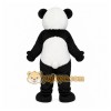 Black Panda Mascot Costume with Custom Logo Black Panda Mascot Costume with Custom Logo