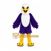 Purple Eagle Mascot Costume with Custom Logo