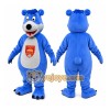 Blue Bear Mascot Costume with Custom Logo Blue Bear Mascot Costume with Custom Logo