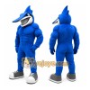 Blue Bird Mascot Costume with Custom Logo