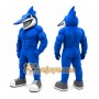 Blue Bird Mascot Costume with Custom Logo