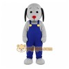 Gray Dog Mascot Costume with Custom Logo Gray Dog Mascot Costume with Custom Logo