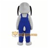 Gray Dog Mascot Costume with Custom Logo Gray Dog Mascot Costume with Custom Logo