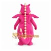 Pink Dragon Mascot Costume with Custom Logo Pink Dragon Mascot Costume with Custom Logo