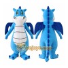 Blue Dragon Mascot Costume with Custom Logo Blue Dragon Mascot Costume with Custom Logo