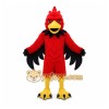 Red Bird Mascot Costume with Custom Logo