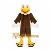 Brown Eagle Mascot Costume with Custom Logo
