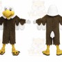 Brown Eagle Mascot Costume with Custom Logo