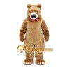 Brown Bear Mascot Costume with Custom Logo Brown Bear Mascot Costume with Custom Logo