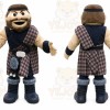 Beige Roman Warrior Mascot Costume with Custom Logo