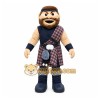 Scottish Warrior Mascot Costume with Custom Logo