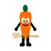 Orange Carrot Mascot Costume with Custom Logo Orange Carrot Mascot Costume with Custom Logo