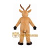 Brown Reindeer Mascot Costume with Custom Logo Brown Reindeer Mascot Costume with Custom Logo