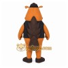 Brown Beaver Mascot Costume with Custom Logo Brown Beaver Mascot Costume with Custom Logo