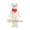 White Dog Mascot Costume with Custom Logo White Dog Mascot Costume with Custom Logo
