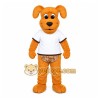 Brown Dog Mascot Costume with Custom Logo Brown Dog Mascot Costume with Custom Logo
