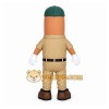 Tan Hotdog Mascot Costume with Custom Logo