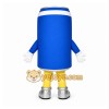 Blue Can Mascot Costume with Custom Logo Blue Can Mascot Costume with Custom Logo