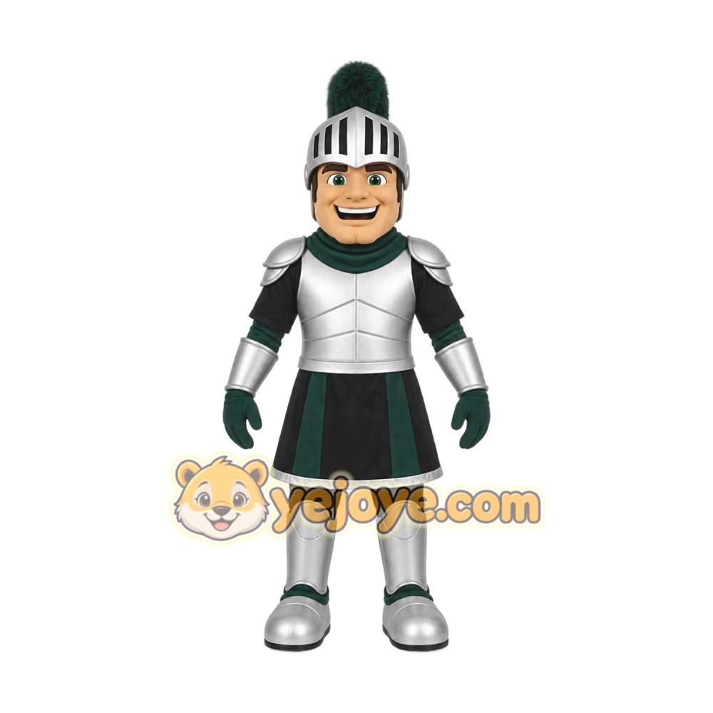 Armored Knight Mascot Costume with Custom Logo Armored Knight Mascot Costume with Custom Logo