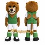 Brown Lion Mascot Costume with Custom Logo