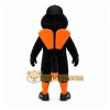 Black Bird Mascot Costume with Custom Logo