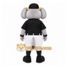 Gray Elephant Mascot Costume with Custom Logo Gray Elephant Mascot Costume with Custom Logo
