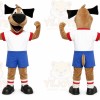 Brown Dog Mascot Costume with Custom Logo