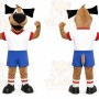 Brown Dog Mascot Costume with Custom Logo