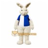 White Rabbit Mascot Costume with Custom Logo White Rabbit Mascot Costume with Custom Logo