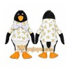 Black Penguin Mascot Costume with Custom Logo Black Penguin Mascot Costume with Custom Logo