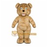 Brown Bear Mascot Costume with Custom Logo