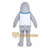 Gray Dolphin Mascot Costume with Custom Logo Gray Dolphin Mascot Costume with Custom Logo
